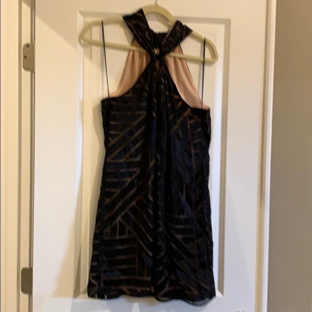 Alice and Trixie Halter Dress w/ burnout pattern